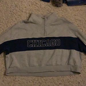 HnM cropped zip- up sweater